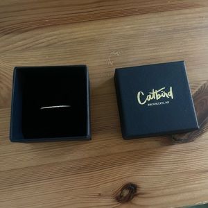 Catbird NYC Twisted Stacker Gold Ring